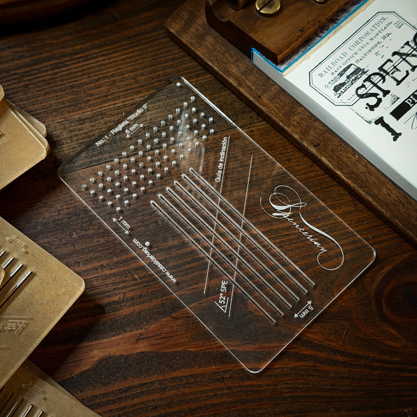 Regleta caligráfica "Studio II"  Spencerian