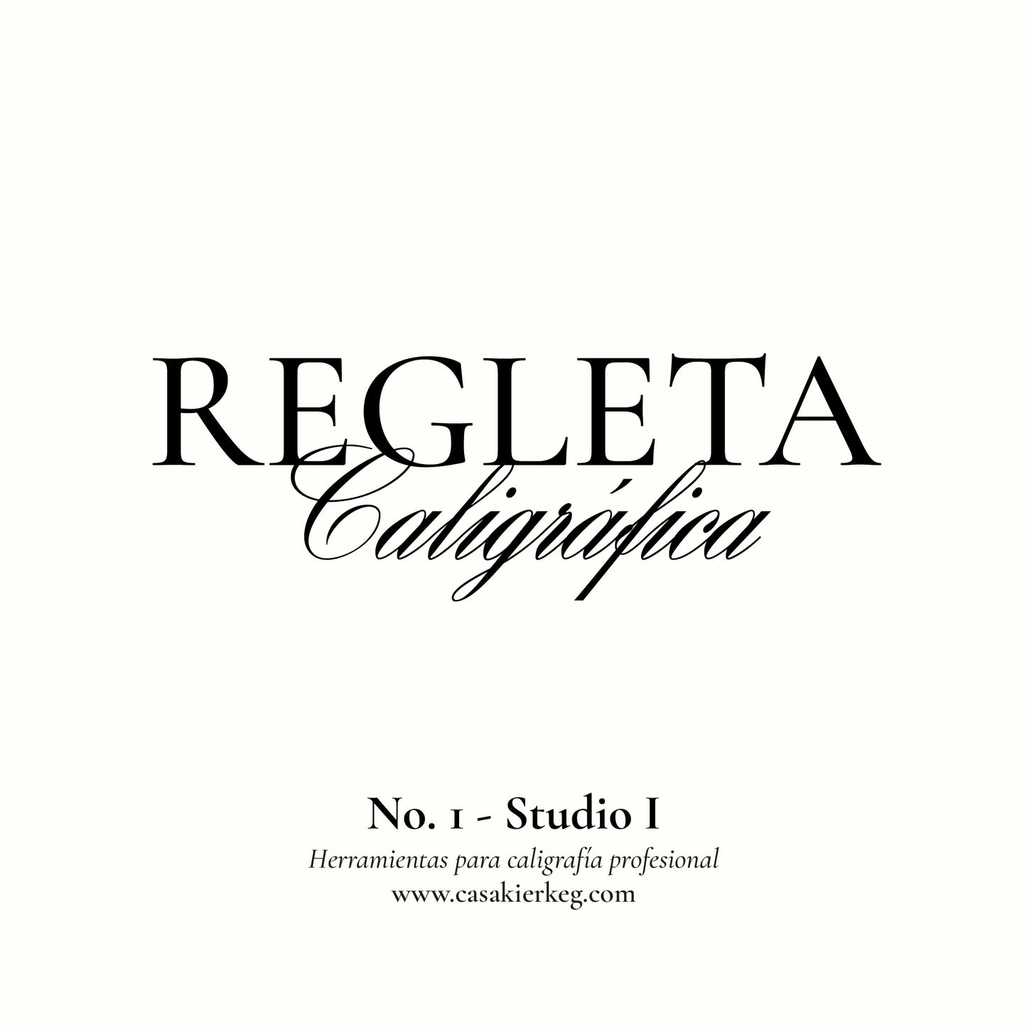 Regleta caligráfica "Studio I"
